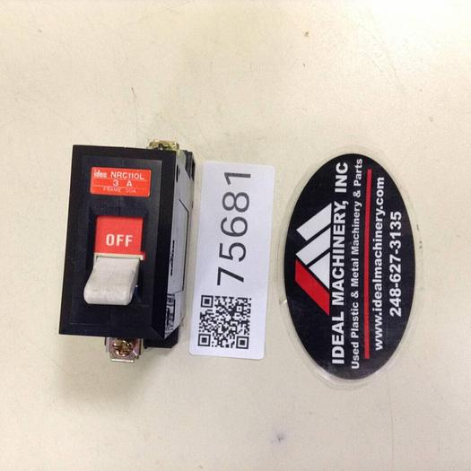 Used IDEC Circuit Protector NRC110L/3A #75681