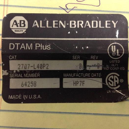 Used SPECTRUM CONTROLS Operator Interface 8100108-08D #80323
