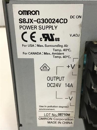 Used OMRON Power Supply S8JX-G30024CD USED