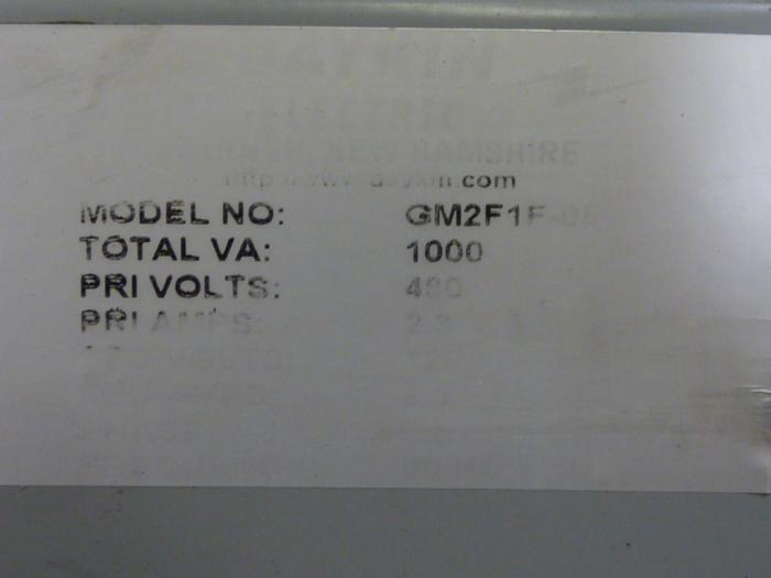 Used DAYKIN 1 kVA Transformer GM2F1F-05 #55028