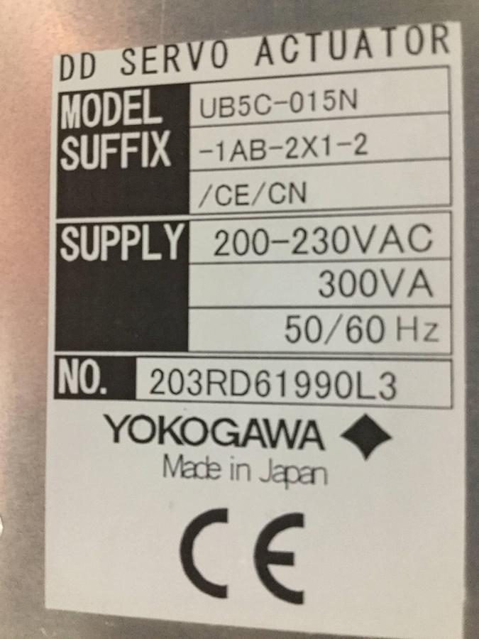 Used YOKOGAWA DD Servo Amplifier UB5C-015N-1AB-2X1-2/CE/CN Used #98693