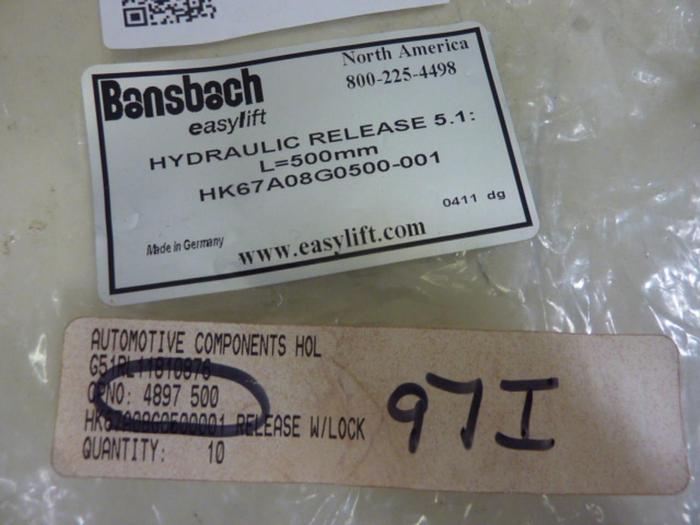 BANSBACH Easylift Hydraulic Release HK67A08G0500-001 #67412