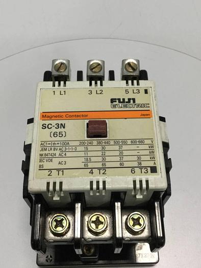 Used FUJI ELECTRIC Magnetic Contactor SC-3N 4NC2H0 #96000