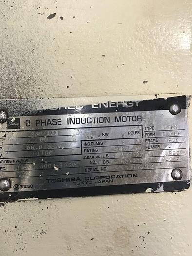 Used TOSHIBA 3 Phase Induction Motor TIKK #135013