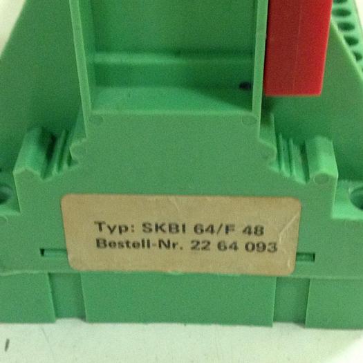 Used PHOENIX CONTACT Plug-In Card Holder SKBI64/F48 #81339