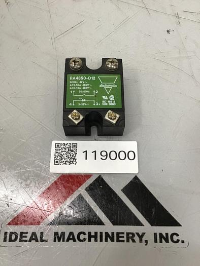 Used CARLO GAVAZZI Solid State Relay RA4850-D12 #119000