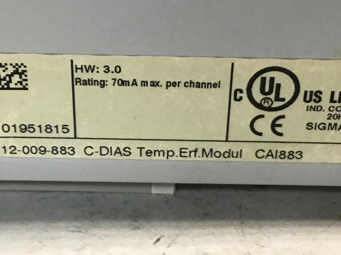 Used SIGMATEK Module 12-009-883 CAI883 Used