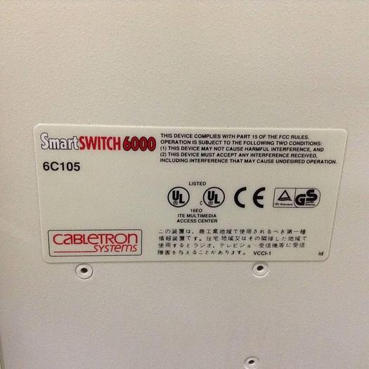 Used CABLETRON Smart Switch 6000 Chassis 6C105 #57015