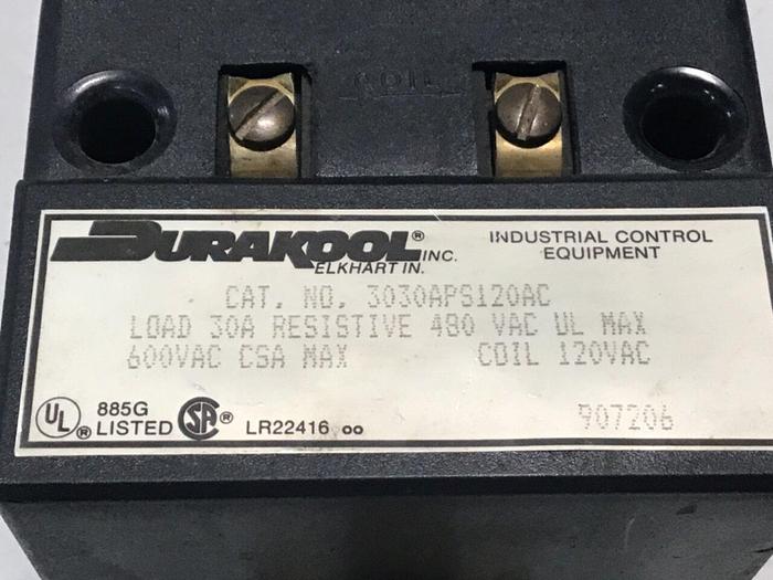 Used DURAKOOL Relay 3030APS120AC Used