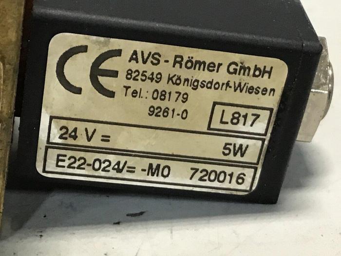 Used AVS-ROMER Solenoid Valve EGV-111-AHL-D20 BN #126683