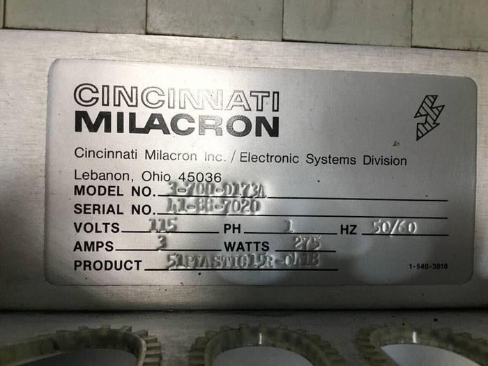 Used CINCINNATI MILACRON Camac VLC Cabinet w/ BackPlane 3-700-0173A #93544