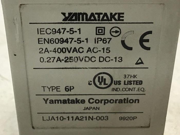 Used YAMATAKE Limit Switch LJA10-11A21N-003 #121739