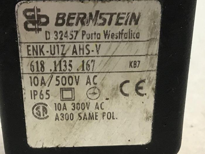 Used BERNSTEIN Limit Switch ENK-UV1Z AHS-V #121235