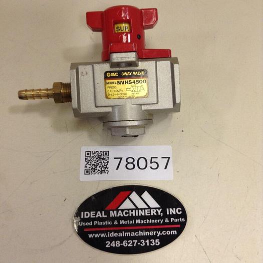 Used SMC 3 Way Valve NVHS4500 #78057