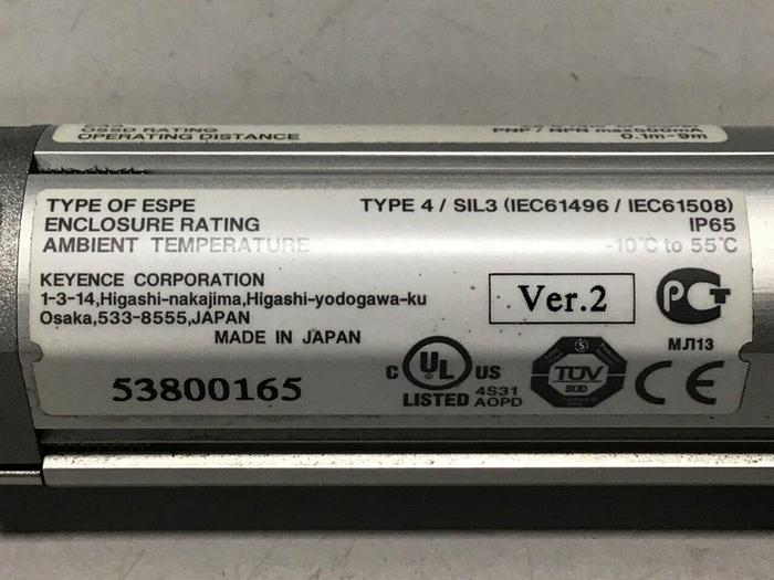 Used KEYENCE CORP Transmitter Safety Light SL-V24H-T #113841