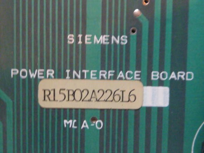 Used SIEMENS Power Interface Board R15B02A226L6 #31739