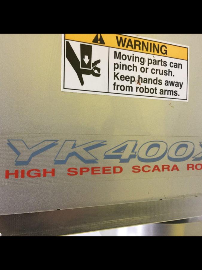 Used YAMAHA High Speed Scara Robot YK400X #102372