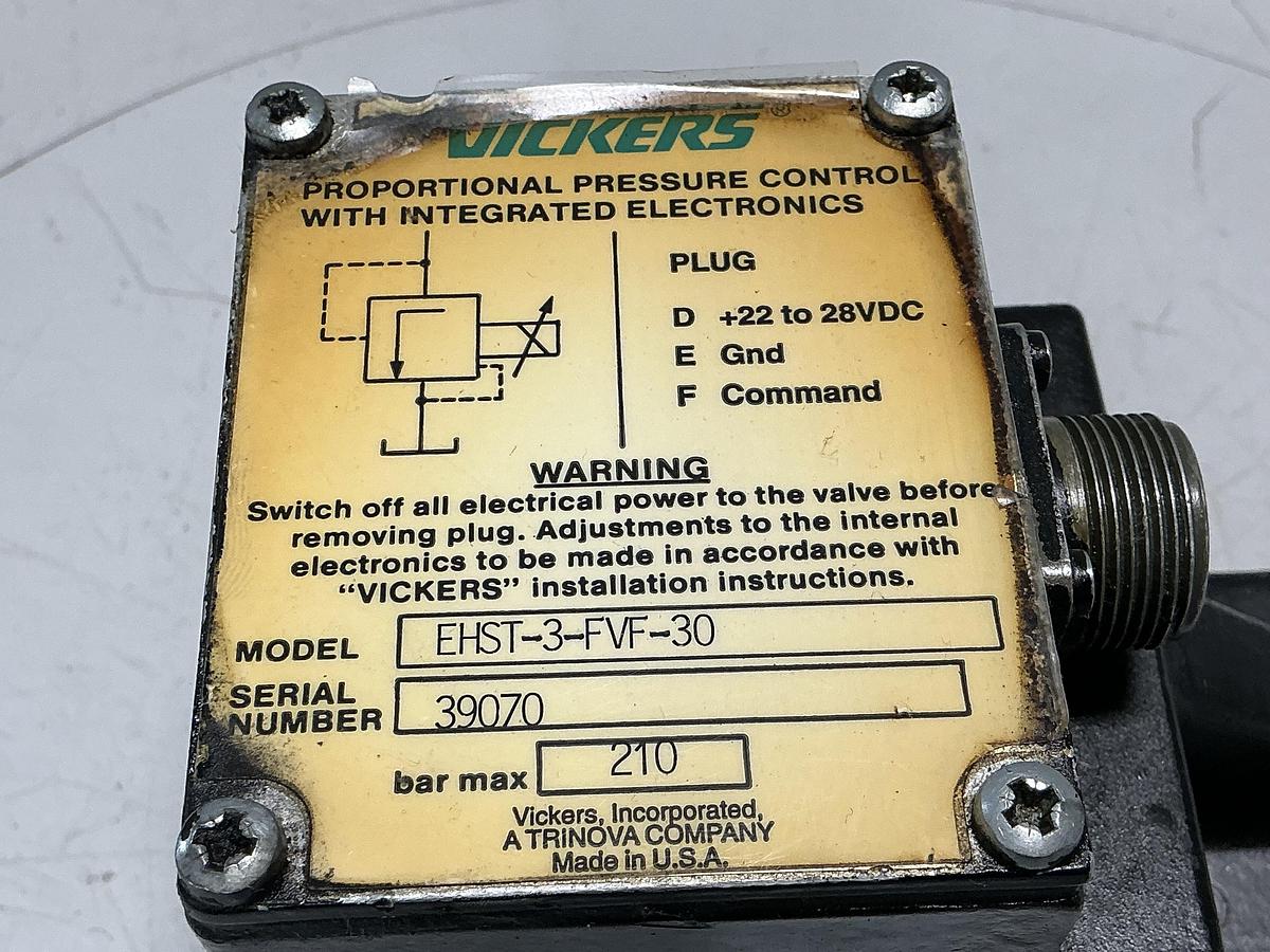 Used VICKERS EHST-3-FVF-30