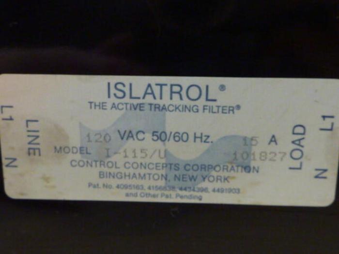 Used ISLATROL Active Tracking Filter I-115/U #33393