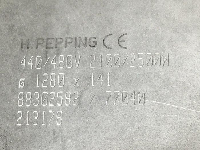 Used H PEPPING 2100/2500 Watt Heater Band 88302582 #111162