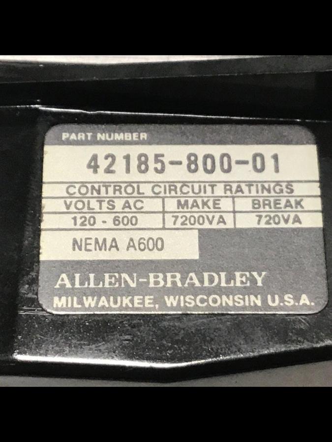 Used ALLEN BRADLEY Starter Size 1 509-BOD SER B W45 USED