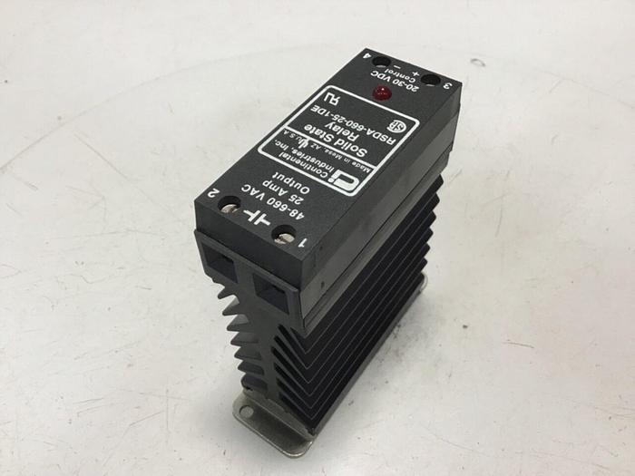 Used CONTINENTAL INDUSTRIES Solid State Relay RSDA-660-25-1DE Used
