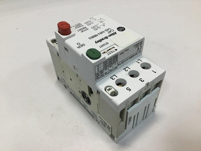Used ALLEN BRADLEY Manual Motor Starter 140-MN-0063 SER D #101828