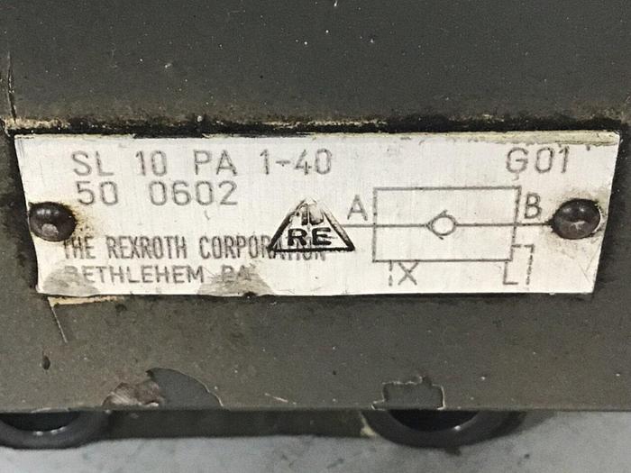 Used REXROTH Valve SL 10 PA 1-40 #140424
