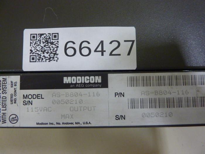 Used MODICON Output Module AS-B804-116 #66429