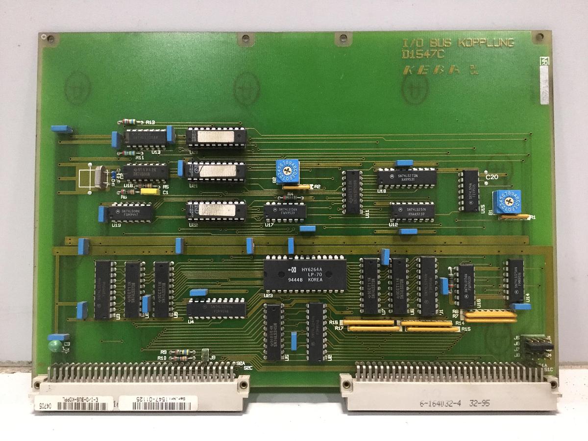 Used KEBA Circuit Board / Engel I/O BUS KOPPLUNG D1547C Used