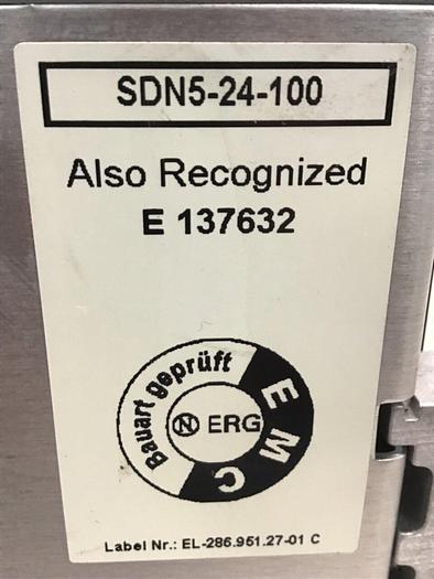 Used SOLA Power Supply SDN 5-24-100 #121100