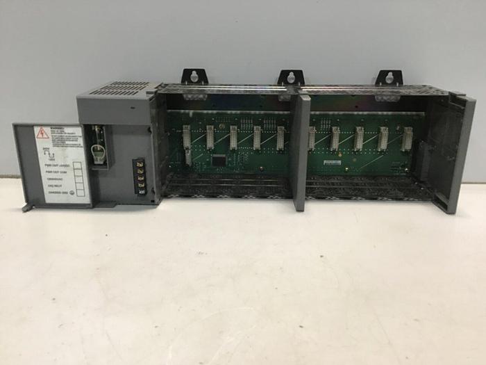 Used ALLEN BRADLEY Power Supply, Slot Rack 1746-P2 SER C / 1746-A10 SER B #129889
