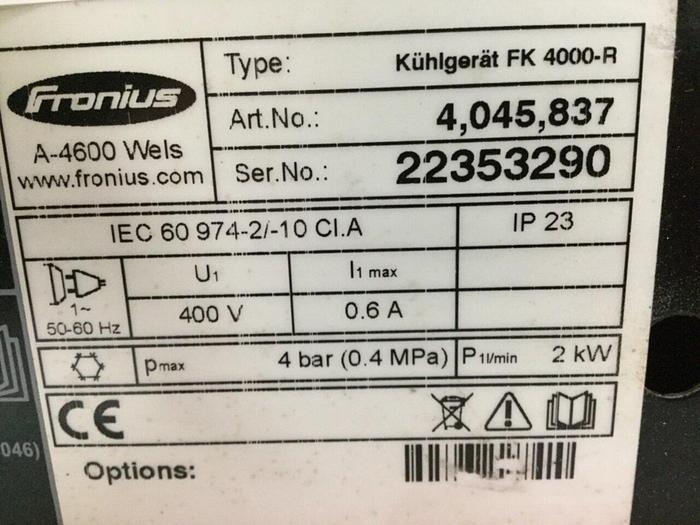 Used FRONIUS Circular Seam Welding Machine 4.075.100.R Used