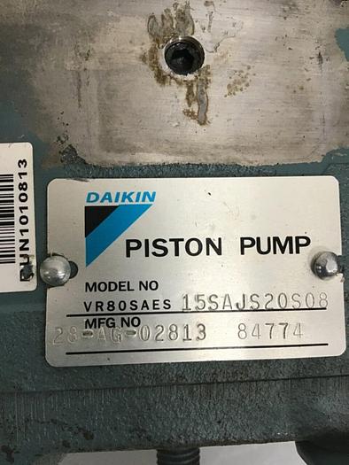 Used DAIKIN Piston Pump VR80SAES 15SAJS20S08 Used