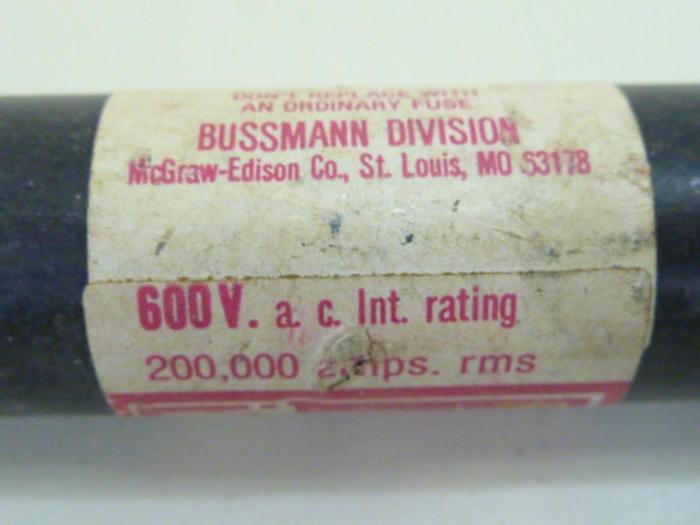 Used FUSETRON 1 1/8 Amp Fuse FRS-R-1-1/8 #47398