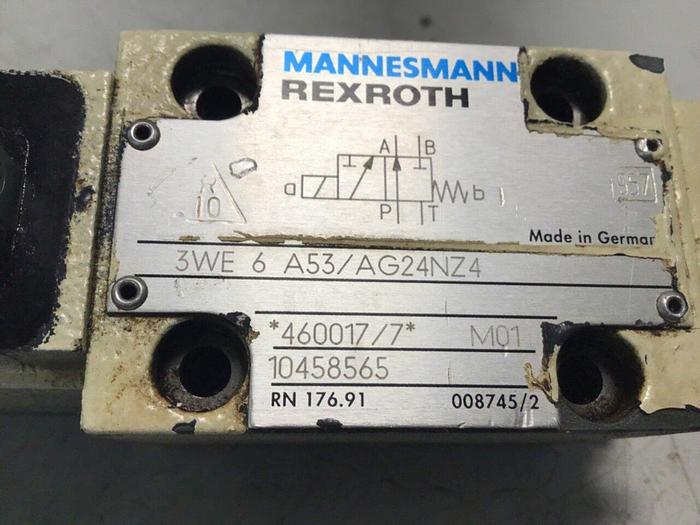 Used MANNESMANN REXROTH Valve 3WE6A53/AG24NZ4 #132326