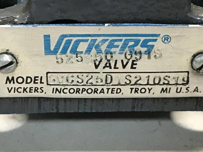 Used VICKERS Valve CVCS25D1S210S19 #119546