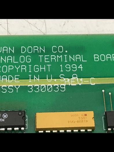 Used VAN DORN Analog Terminal Board PC330-039 Used