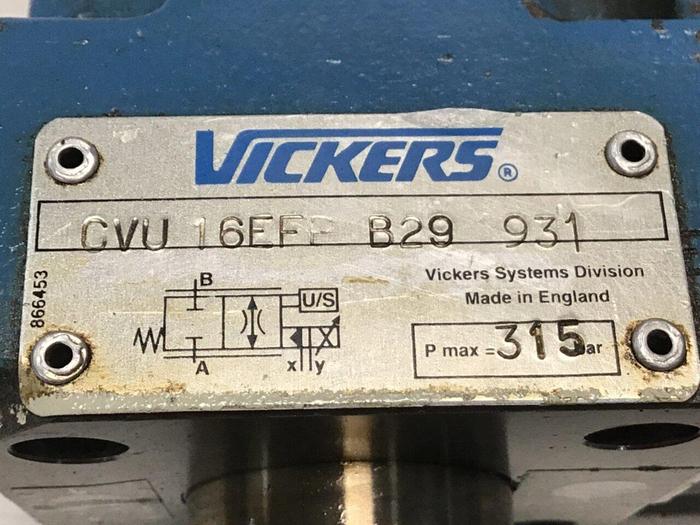 Used VICKERS Valve CVU16EFPB291931 Used