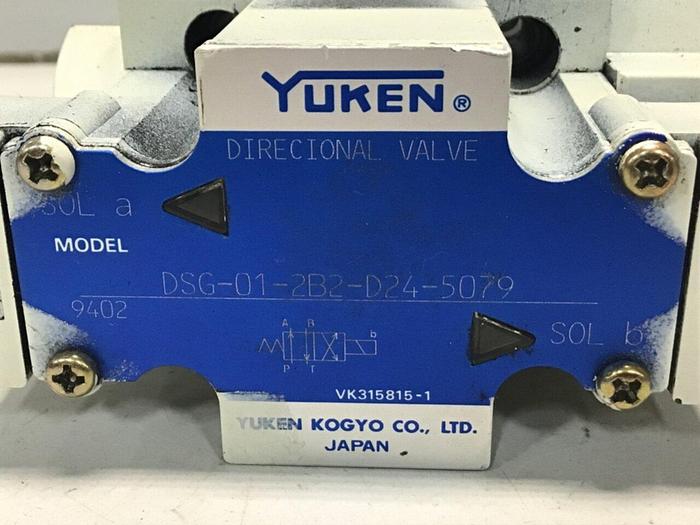 Used YUKEN Directional Valve DSG-01-2B2-D24-5079 #132064
