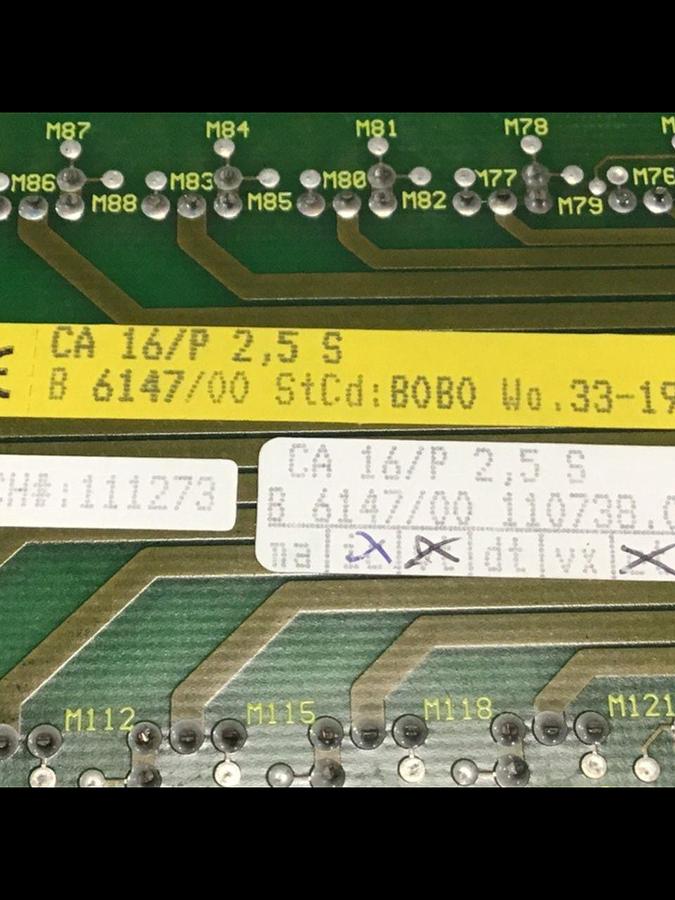 Used BACHMANN ELECTRONIC Output Card CA16/P2.5S E06149/00 003 USED