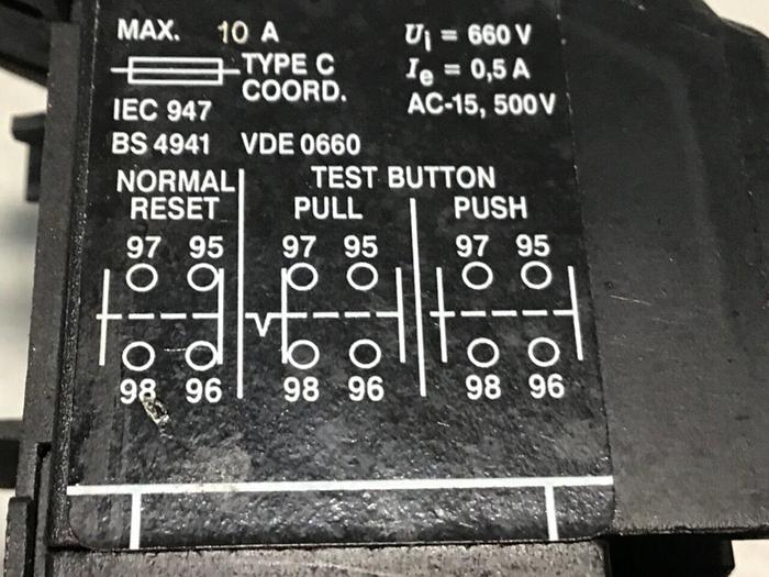Used ALLEN BRADLEY Bimetallic Overload Relay 193-BSB22 SER B Used