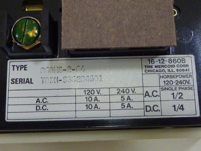 MERCOID Thermostat 860MS-2-64 #55644