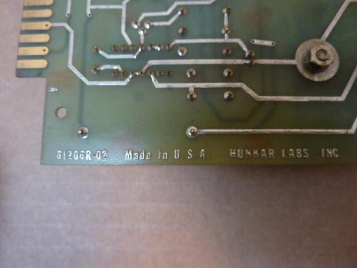 Used HUNKAR LABS Regulator Card 61206F-02 #3023