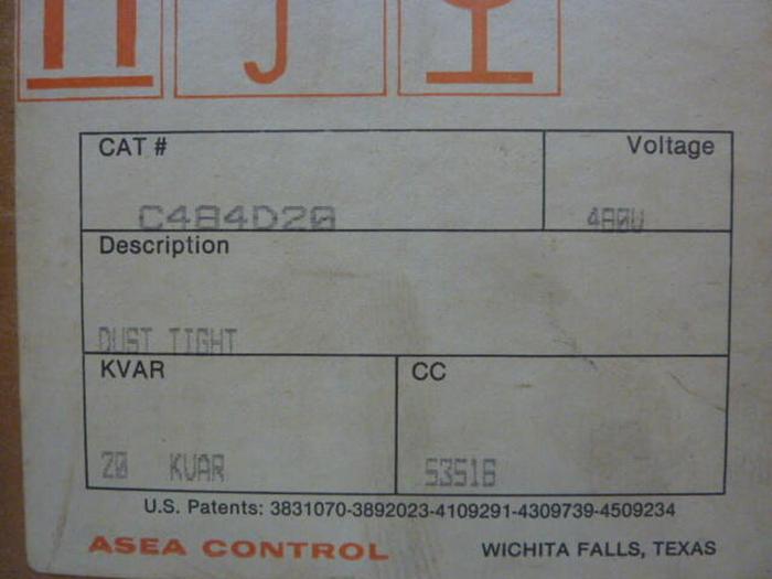 ASEA BROWN BOVERI Capacitor C484D20 #28614