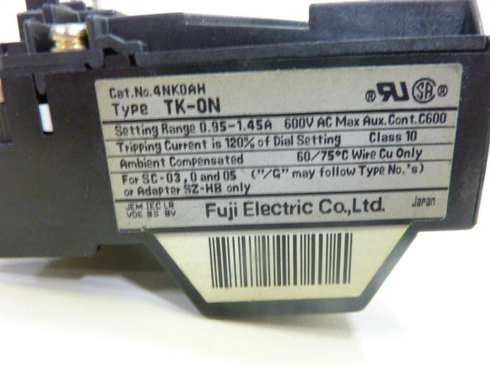Used FUJI ELECTRIC Overload Relay 4NK0AH #44115