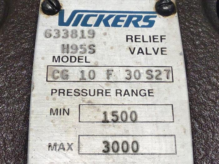 Used VICKERS Valve CG10F30S27 #120485