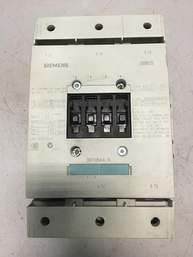Used SIEMENS Contactor 3RT1054-6AF36 #140630