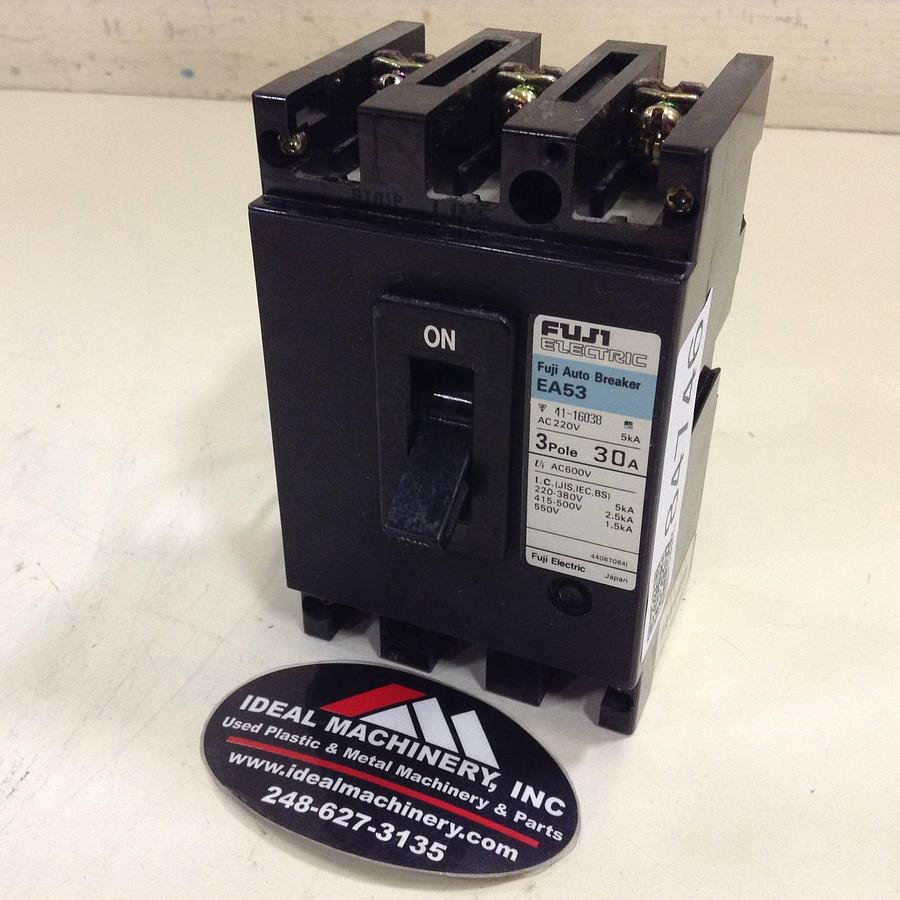 Used FUJI ELECTRIC 30 Amp Circuit Breaker EA53-30 Used