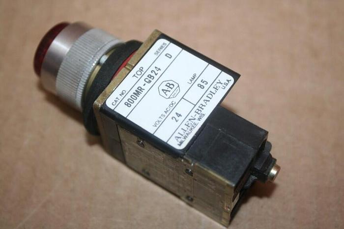 Used ALLEN BRADLEY Push Button 800MR-QB24 RED #21029